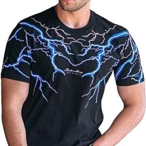 Mizah Lightning and Thunder T-Shirt New Casual Youth Men