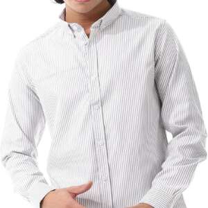 Andora Mens Oxford Candy Stripes Pattern Western