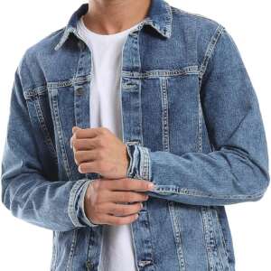 Andora Mens Full Buttoned Casual Denim Jacket