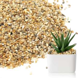1.6lb Coarse Sand Stone - Succulents and Cactus Bonsai DIY Projects Rocks, Decorative Gravel for Plants and Vases Fillers，Terrarium, Fairy Gardening, Natural Stone Top Dressing for Potted Plants.
