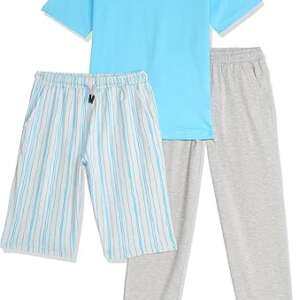 JIL Boys Boys SS PJ WITH SHORT AND PANTS Cabana Blue Set