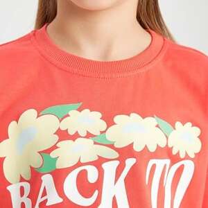 DeFacto Girl Knitted Waist - Lenght Crop Top Crew Neck Short Sleeve Short Sleeve Body B5099A8 Short Sleeve Body
