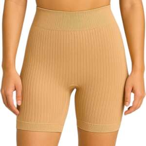 MIZA Womens High Waist Rib Seamless Shorts - Perfect for Yoga, Gym, Running and Casual Wear for Girls and Women