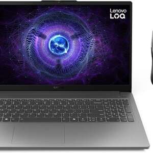 Lenovo LOQ 15IAX9E (Essential) Gaming -Intel Core i5-12450HX, NVIDIA GeForce RTX 3050 6GB GDDR6 Graphics, 16GB DDR5 RAM, 512GB SSD, 15.6" FHD (1920x1080) IPS 300nits sRGB 144Hz