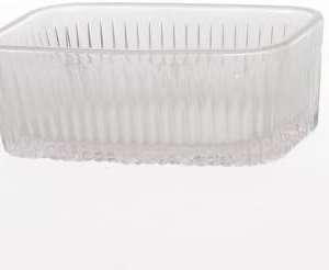 Amanda Tableware Queen Anne rectangular appetizer plate Triple silver plated (3 lid + 3 glass plate) 0/4933