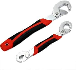 Rangwell Socket Adjustable Universal Multi Function Wrench Spanner Set Tools Snap and Grip Open End Snap N Grip Tool Spanner 9Mm to 32 Mm Works (Set of 2 Piece)