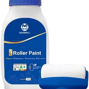Surface Paint Roller Kit - 500g High Quality Paint with Professional Roller, Quickly and Smoothly Renew Walls and Furniture