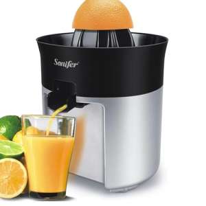 Juicer Electric Citrus Orange Lemon Squeezer 30W With Anti Drip Spout Dual Rotation Easy Clean 1L Capacity Detachable Parts Kitchen Appliance Overheat Protection