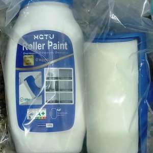 Wall Paint Touch Up White, 500 g Touch Up Paint White Roller, Wall Repair Roller Brush with Wall Repair Paint, White Paint Wall Repair Roller for Graffiti Scratches and Damaged Walls