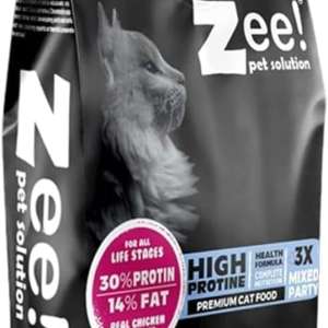 Dry Food for Cats Contains Dried Chicken Meat and Fish Suitable for All Ages, 1.5 kg