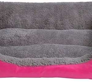 Moro Moro SKEIDO Cat Dog Bed Warm Cozy Dog House Soft Fleece Nest Dog Baskets House Mat Autumn Winter Waterproof Kennel (pink)
