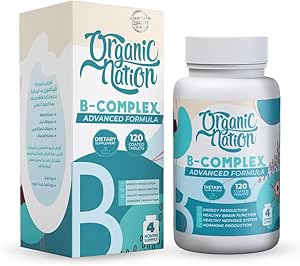 Organic Nation B-Complex Advanced Formula-120Serv.-120Tabs