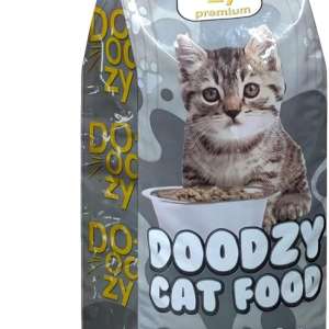 Dry Food Doodzy Premium for Cats | 30% Protein, 10.5% Fat | With Chicken, Salmon Oil & Taurine | Supports Healthy Skin & Coat, Joints, Immunity & Digestion | 15kg