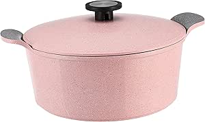 Neoflam granite cookware pot 28cm - pink marble