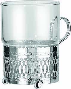 Amanda Tableware Queen Anne silver plated tea cup with heat resistant handle 0/6322/r