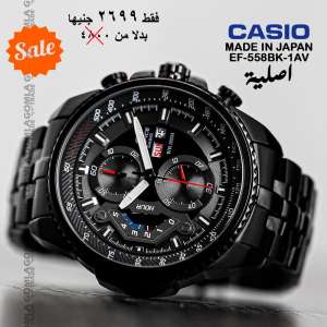 Casio Edifice Watch for men Code EF-558bk-1av