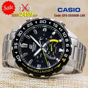Casio Edifice Watch For Men Code EFS-S550DB-1AV